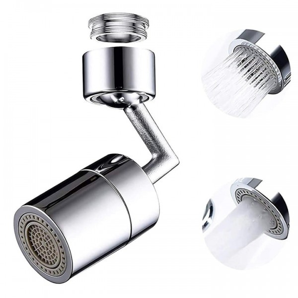 Cap de robinet mobil rotativ, cu filtru si 2 tipuri de jet
