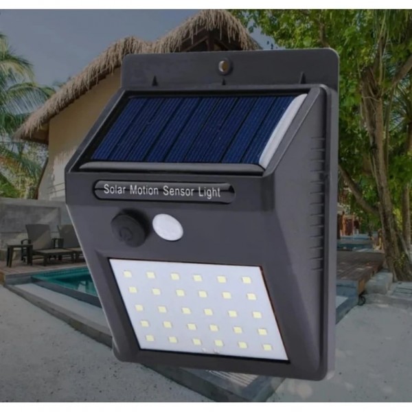 6 BUCATI X LAMPA SOLARA CU PROIECTOR 30 LEDURI KIT COMPLET ILUMINARE EXTERIOR / CURTE