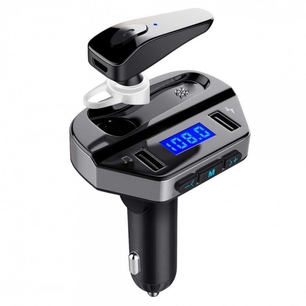 Kit modulator MP3 + Handsfree casca bluetooth cu functie de incarcare rapida