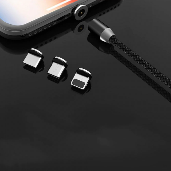 Cablu magnetic de incarcare 3in1 1+1 