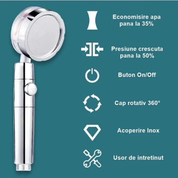 Para de dus Vortex cu cap rotativ si elice