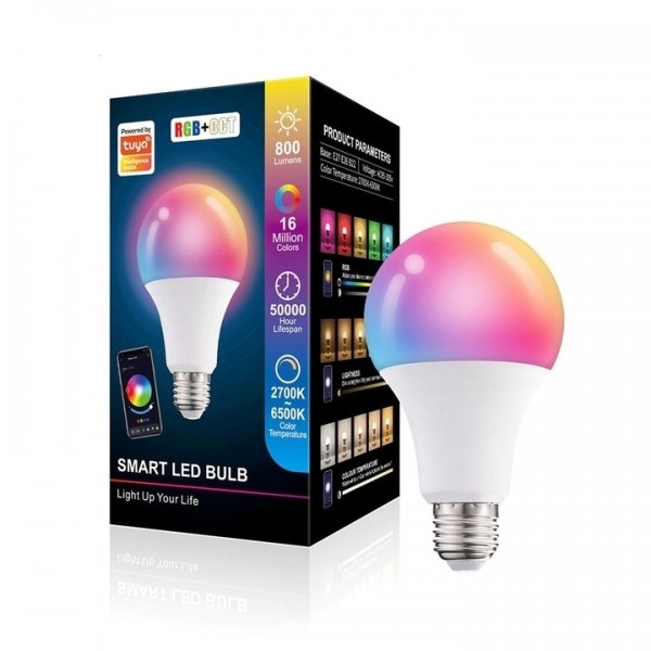Bec cu LED, multitudine de culori, 9W, 1000 lm