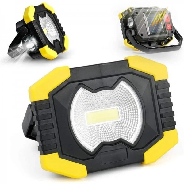 LANTERNA CU INCARCARE SOLARA SAU USB LED, 2 MODURI DE ILUMINARE, FUNCTIE POWER BANK