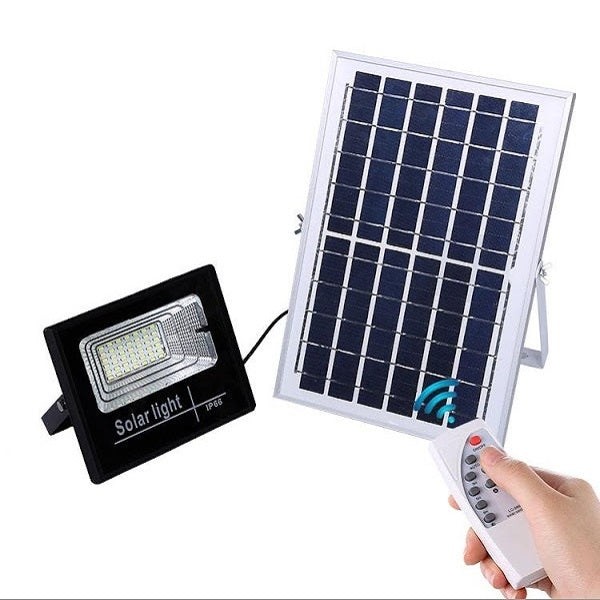 Proiector LED 40W cu panou solar si telecomanda