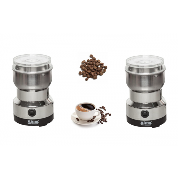 OFERTA 1+1 Rasnita electrica pentru cafea sau condimente, din otel inoxidabil
