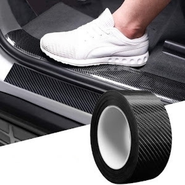 FOLIE DE PROTECTIE CARBON 3D, ROLA 7 CM X 3 M, NEGRU MAT