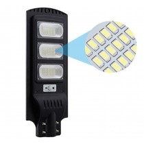 LAMPA STRADALA PROIECTOR LED CU INCARCARE SOLARA, 150W PANOU SOLAR INCORPORAT, ACUMULATOR INTERN, 192 LEDURI, SUPORT INCLUS