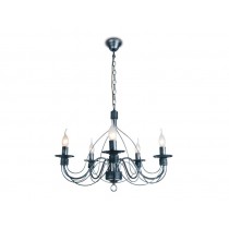 Lampadar Neoclasic SPANIA din METAL NEGRU 5 LUMINI Fan Europe