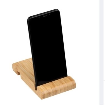 Suport pentru telefon mobil și tabletă din bambus