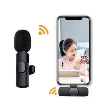 Microfon wireless K8 tip lavaliera, conector USB tip C sau iPhone